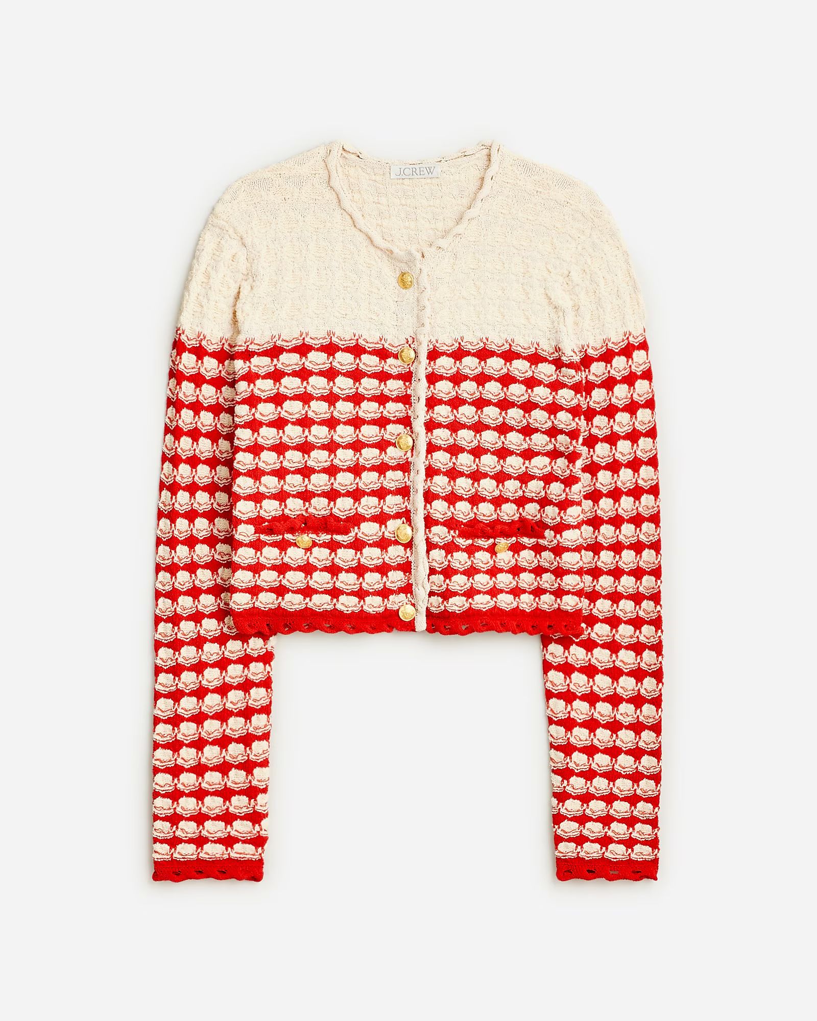 Textured crochet lady jacket | J.Crew US