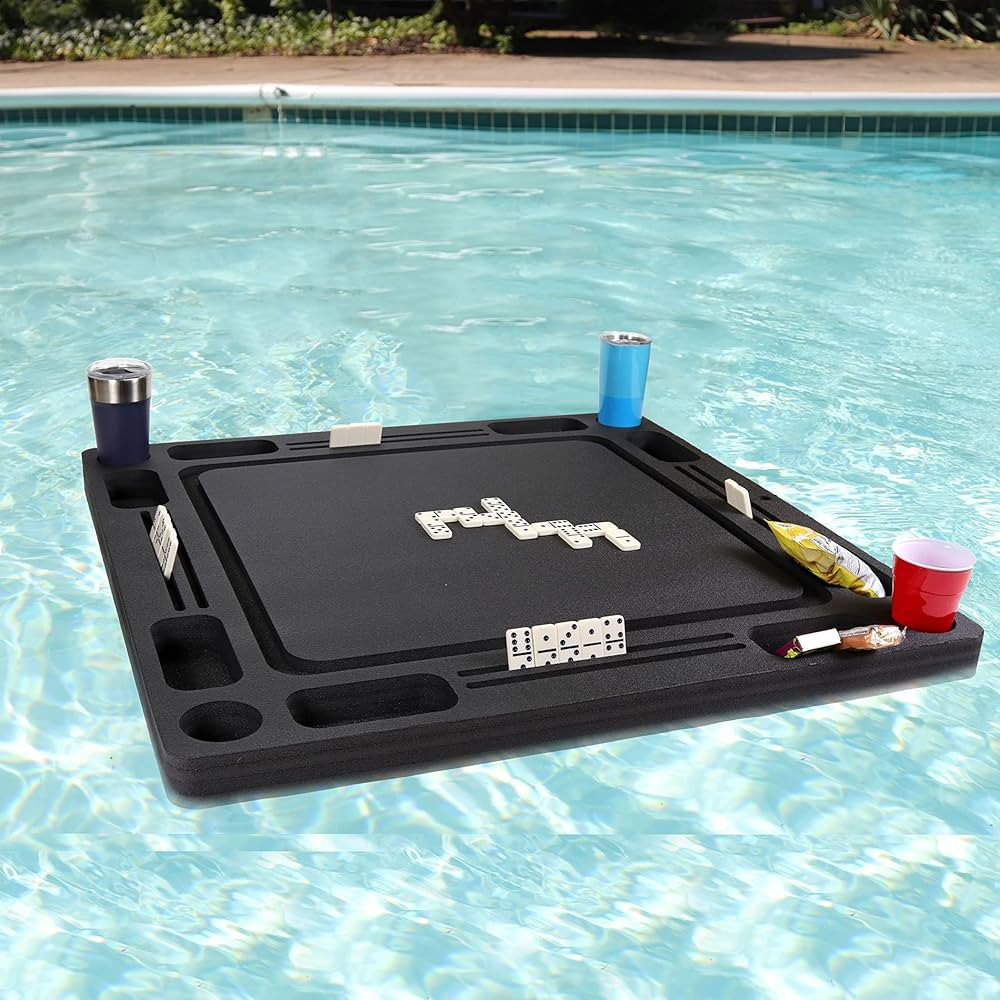 Polar Whale Large Floating Dominoes Table Deluxe Tray for Pool or Beach Party Game Float Lounge D... | Amazon (US)