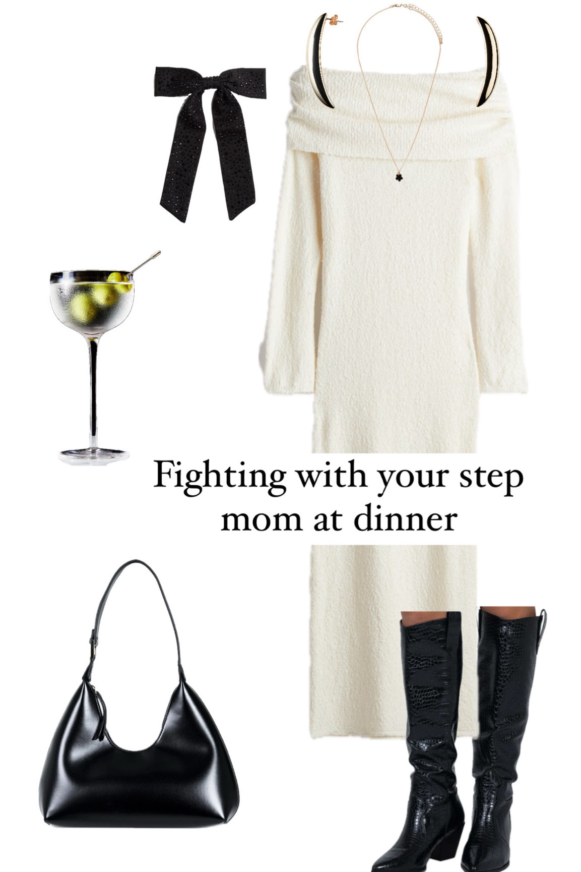 Look cute while fighting with your step mom at the country club dinner!! I love an off the shoulder dress for fall and winter

Thanksgiving outfit, outfit ideas, H&M dresses, girlie style, dinner outfit, date night outfit 

#LTKSeasonal #LTKHoliday #LTKStyleTip