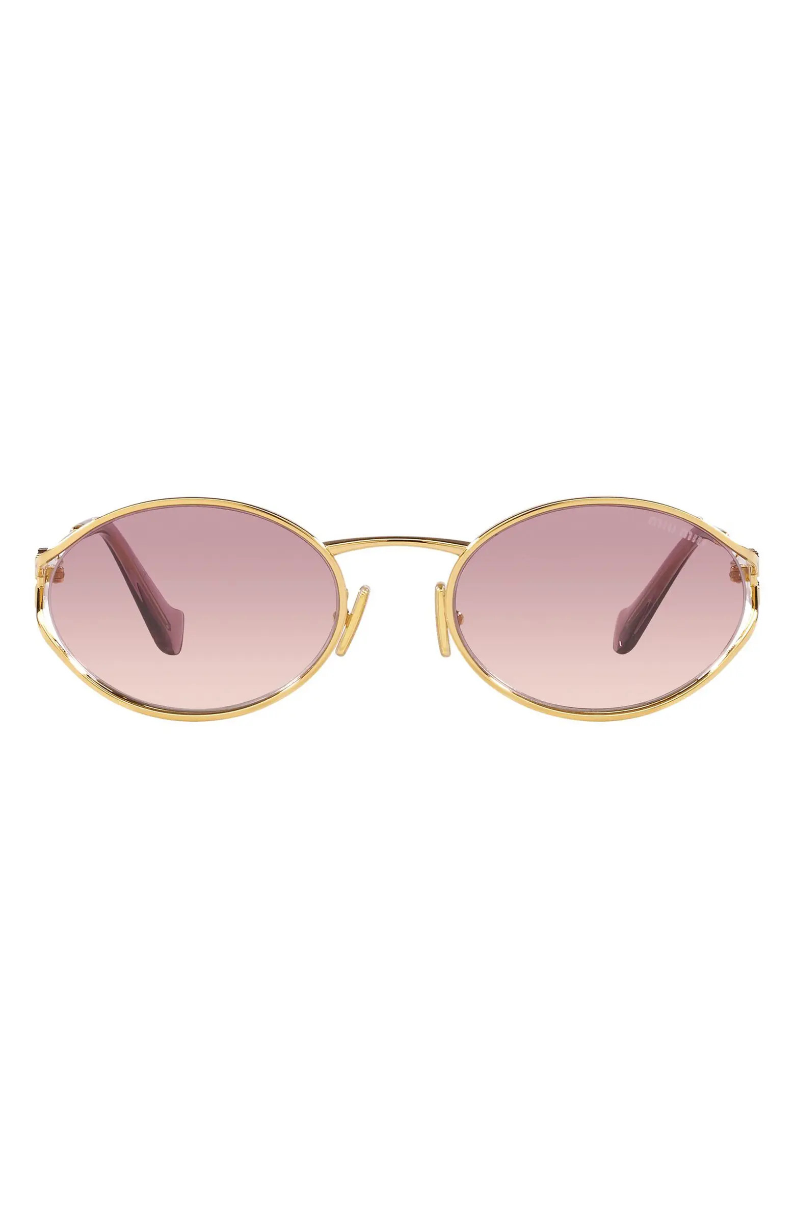 Miu Miu 54mm Gradient Oval Sunglasses | Nordstrom | Nordstrom