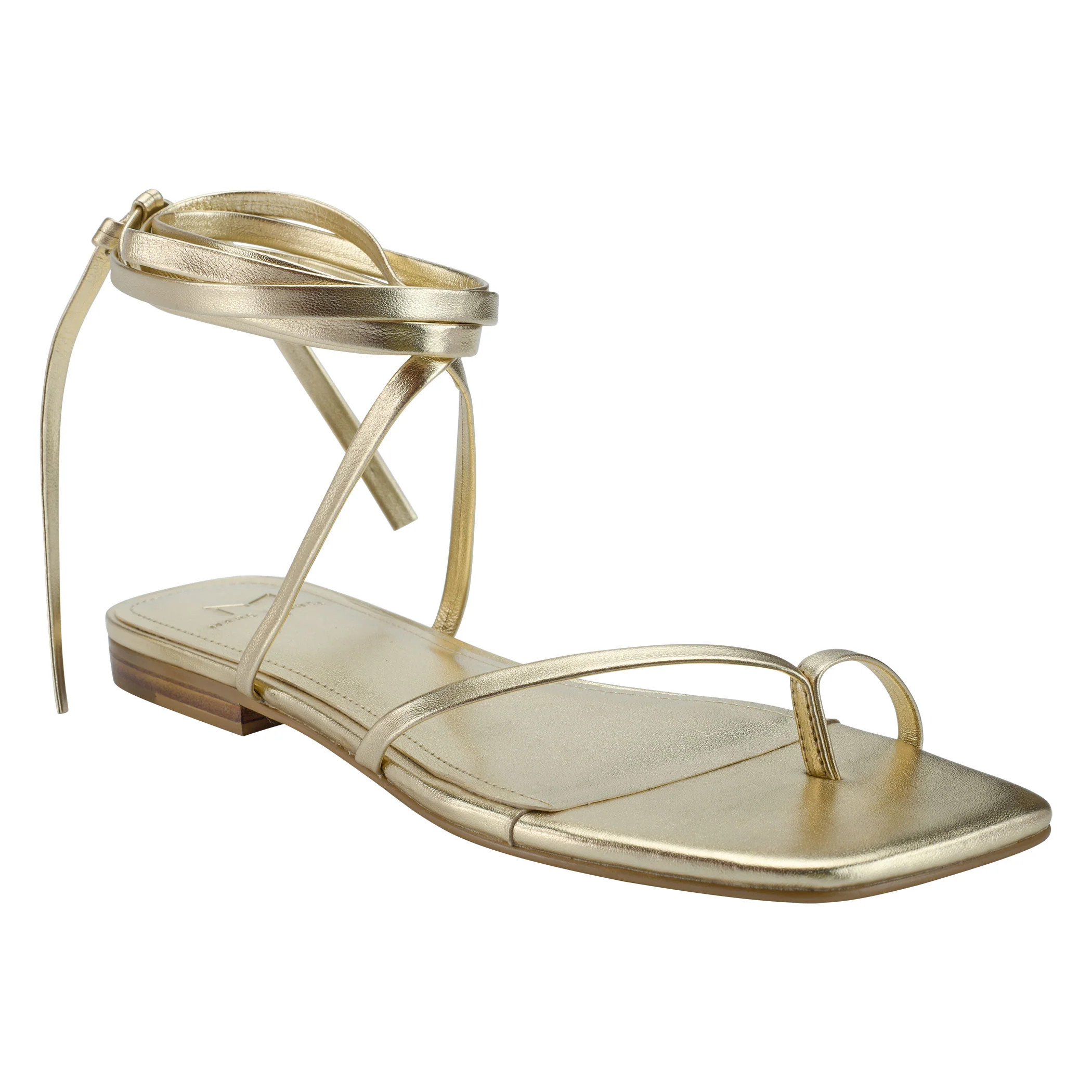 Mireya Ankle Wrap Flat Sandal | Marc Fisher