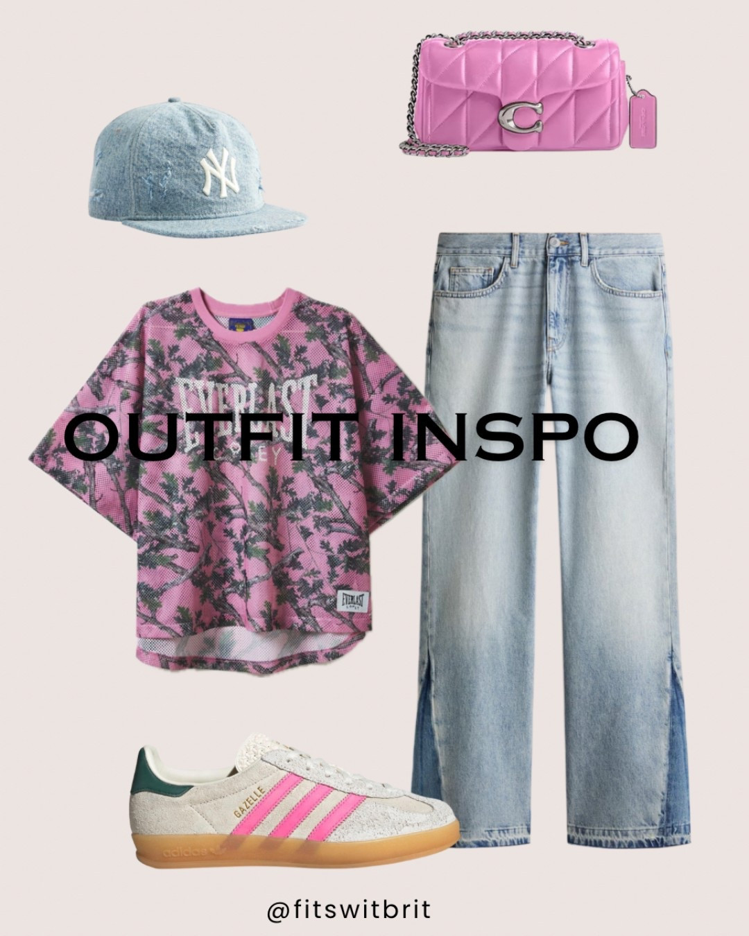 Outfit inspiration featuring pink jersey, and pink Coach Tabby. 

Click link for white jersey to go to pink jersey  

#LTKShoeCrush #LTKStyleTip #LTKSummerEdit