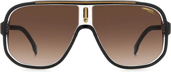 63mm Oversize Rectangular Navigator Sunglasses | Nordstrom