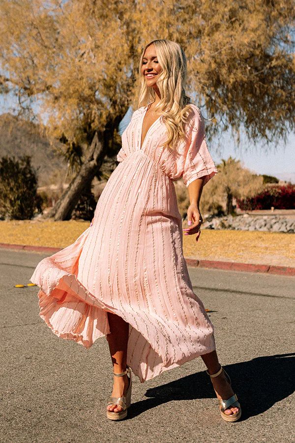 Huntington Beach Day Maxi In Pink | Impressions Online Boutique