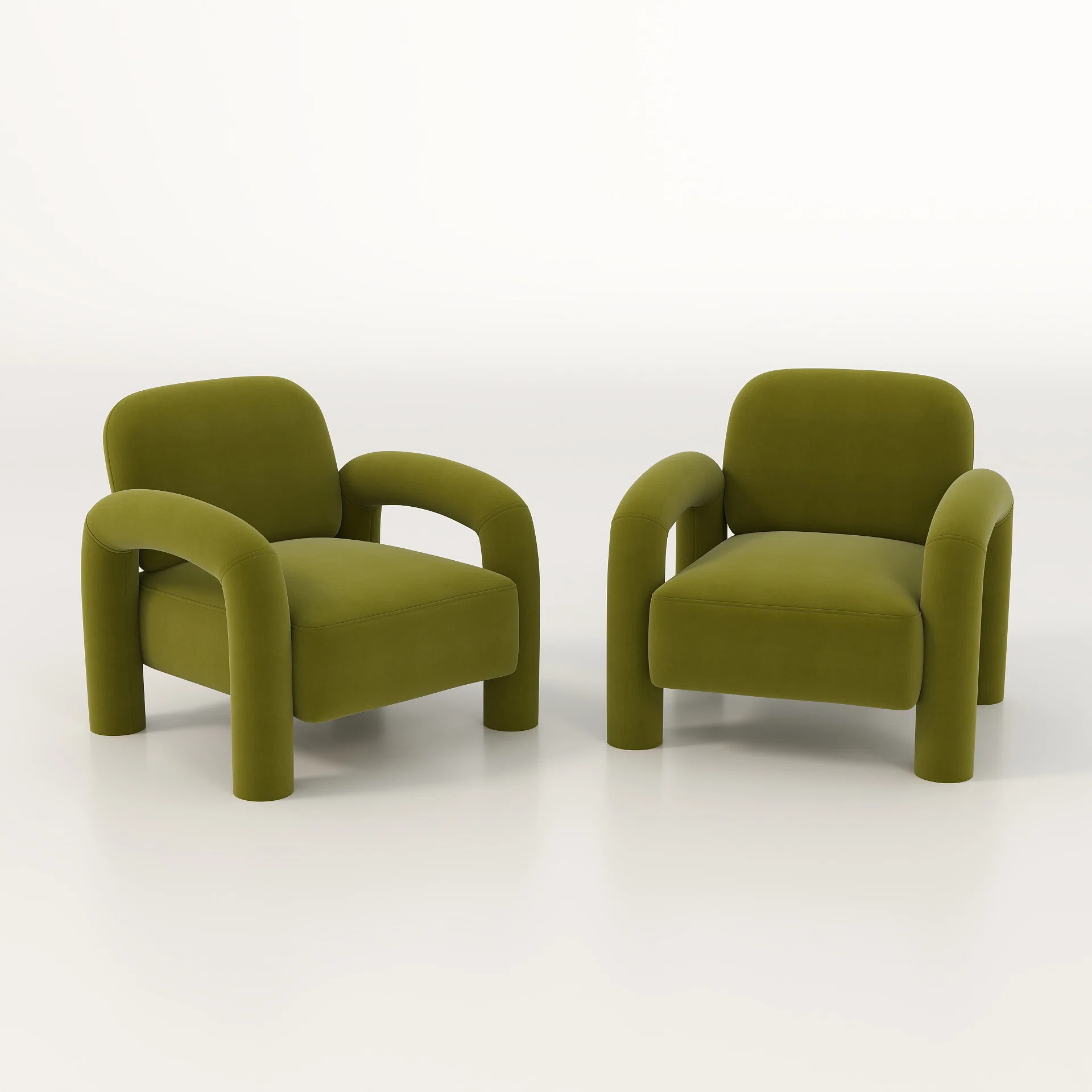 Iryanna Velvet Armchair (Set of 2) | Wayfair North America