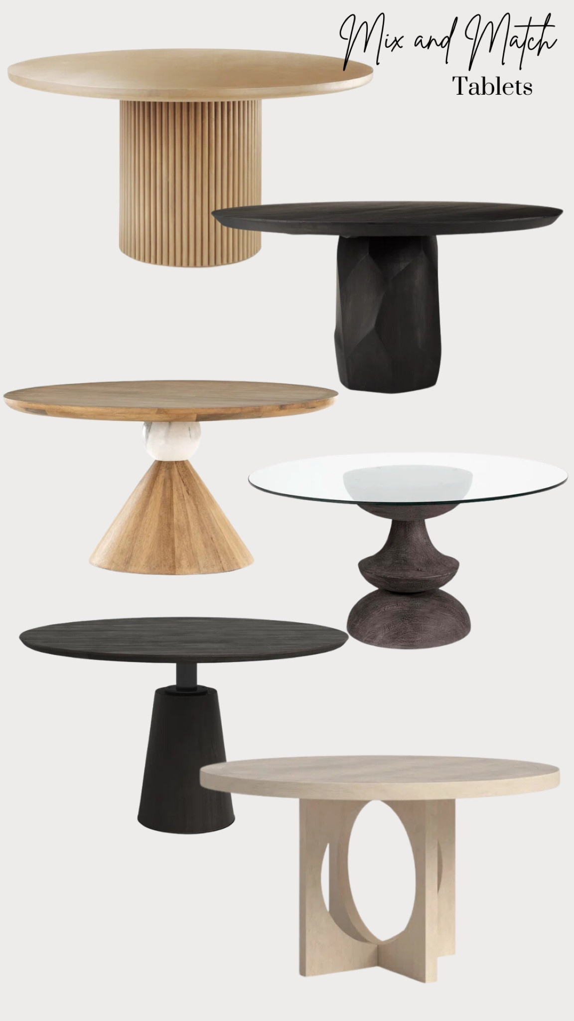 Joss & Main mix and match round tables 

#LTKhome