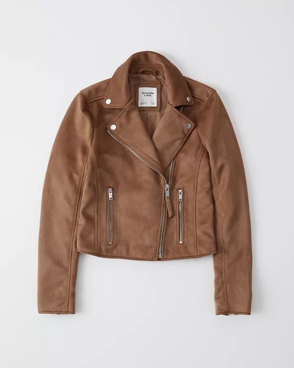 The Faux Suede Moto | Abercrombie & Fitch US & UK