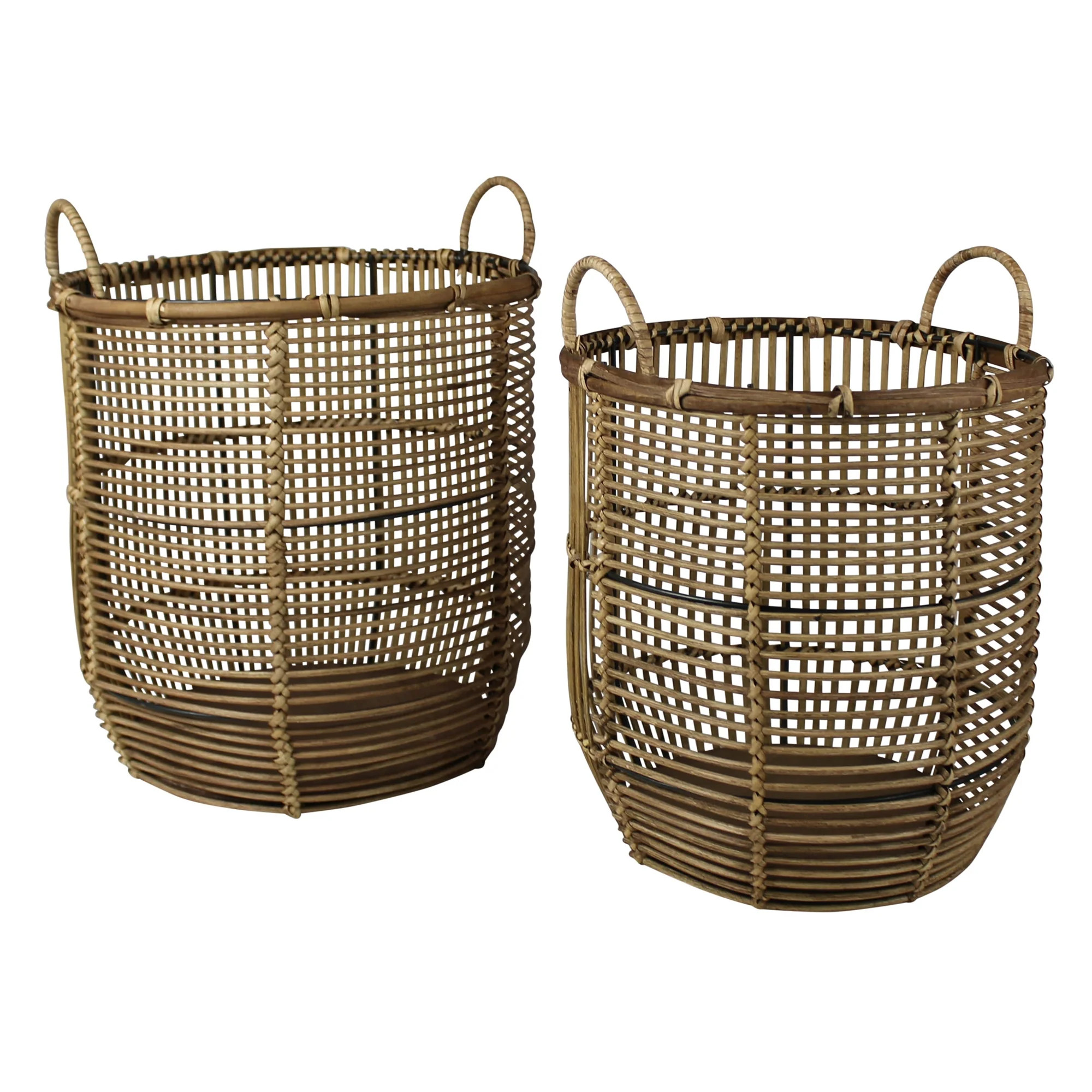 Cairo Rattan Baskets, Set of 2 | Philomena and Co.