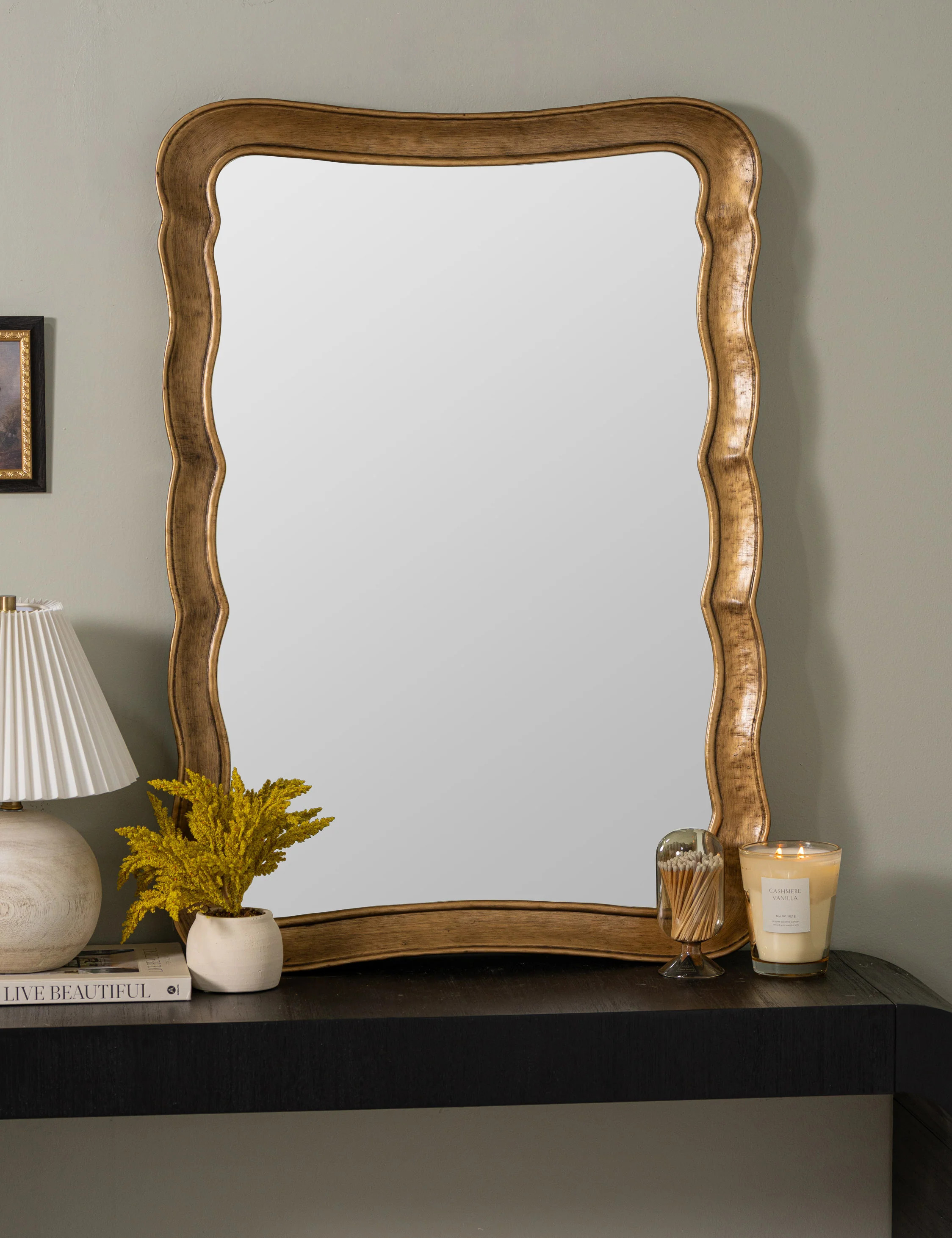 Gametz Mirror, Antique Gold | Lulu and Georgia 