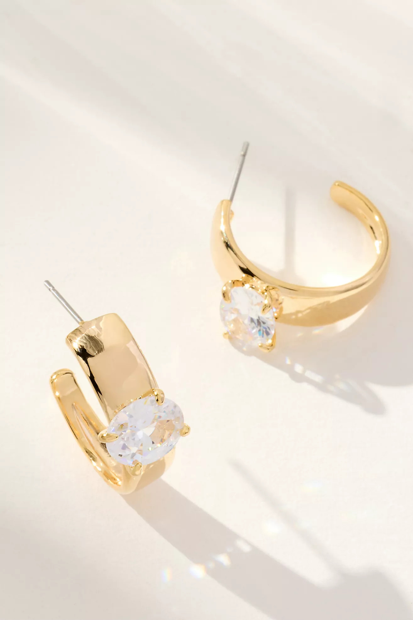 Oval Crystal Earrings | Anthropologie (US)