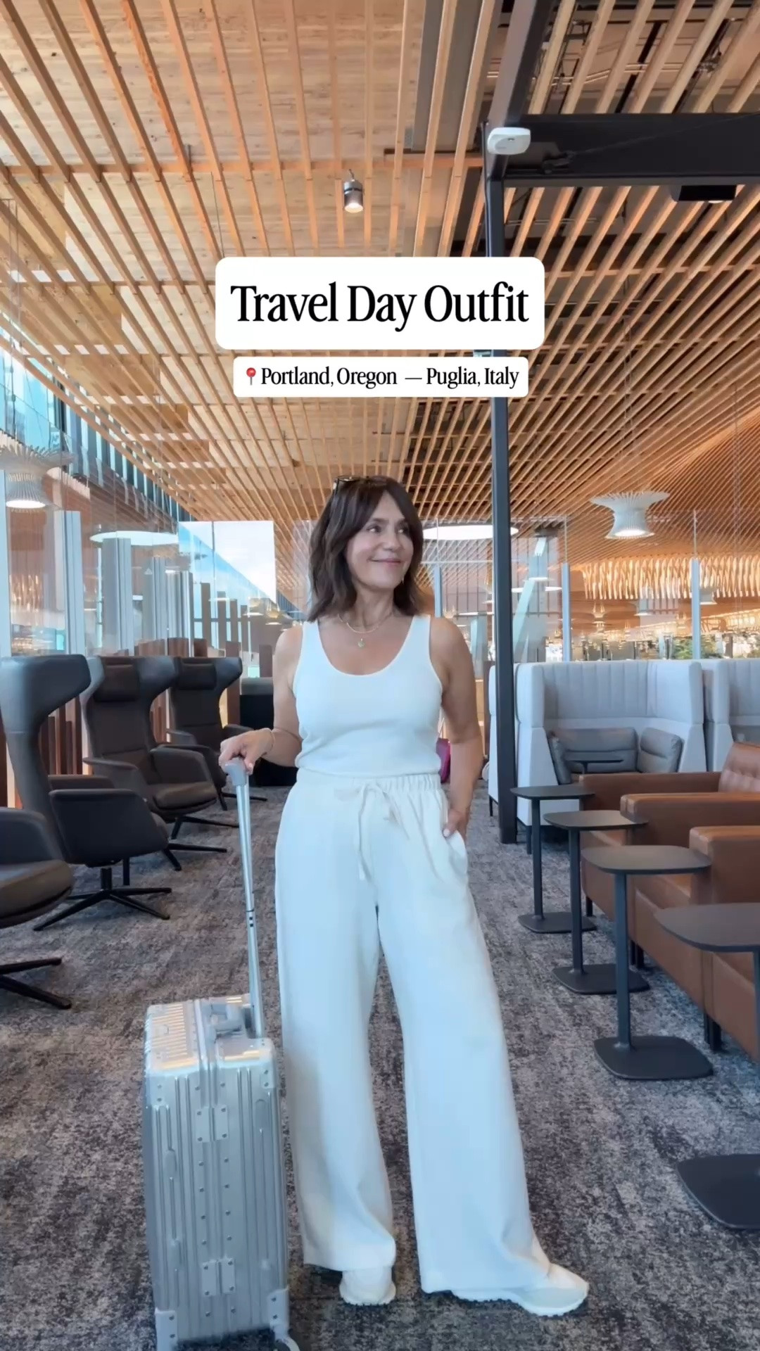 My go-to travel day outfit! If you haven’t tried these VIRAL pants, now is the time ✨✨ They don’t wrinkle, come in multiple lengths, and are one of my highest recommendations right now! 🤍✈️

#LTKOver40 #LTKSeasonal #LTKTravel