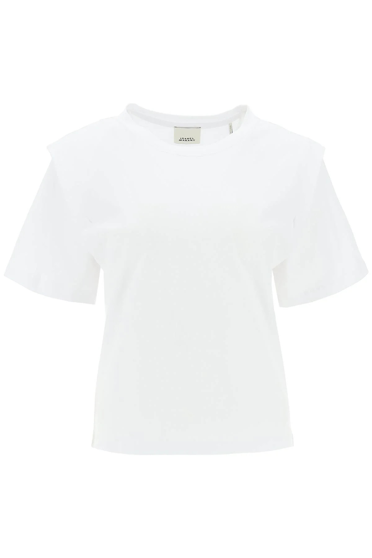 Isabel Marant Women's Zelitos T-Shirt in White | Size Small | TS0041FAA1N41I | LOZURI