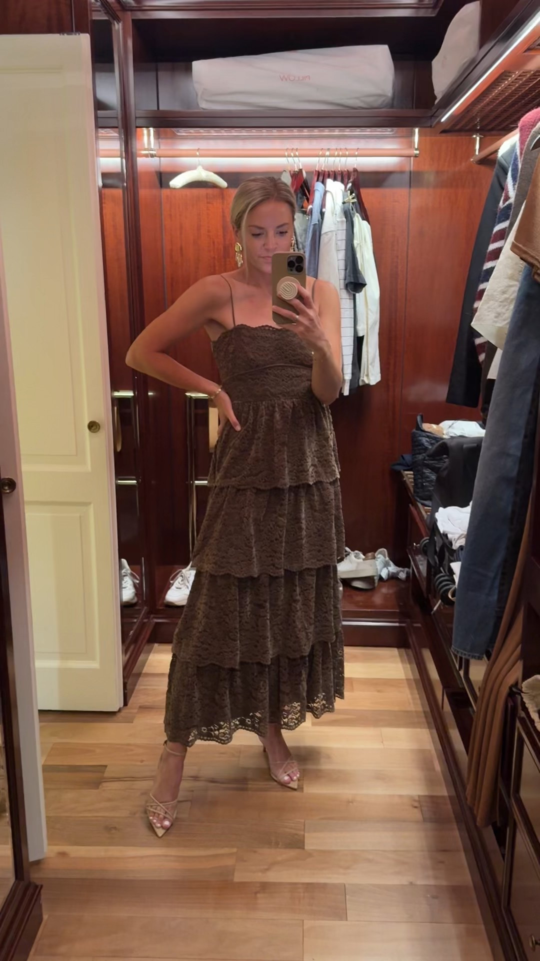 Dress for night 1 in Lake Como and our nicest planned dinner 
-XS dress
-heels tts 

#LTKTravel #LTKStyleTip