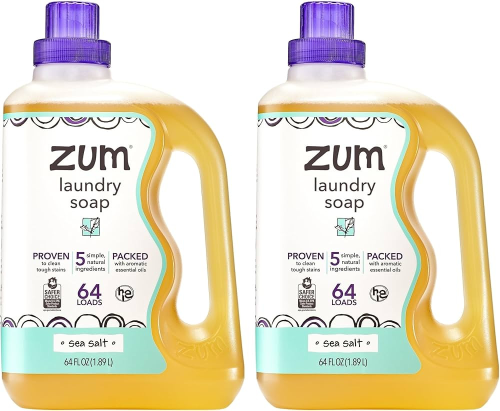 Zum Indigo Wild Clean Laundry Soap - Plant-Based Liquid Laundry Soap - Contains Baking Soda, Esse... | Amazon (US)