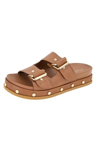 BCBGeneratio Bamba Footbed Sandal with Studs, Cognac | Amazon (US)