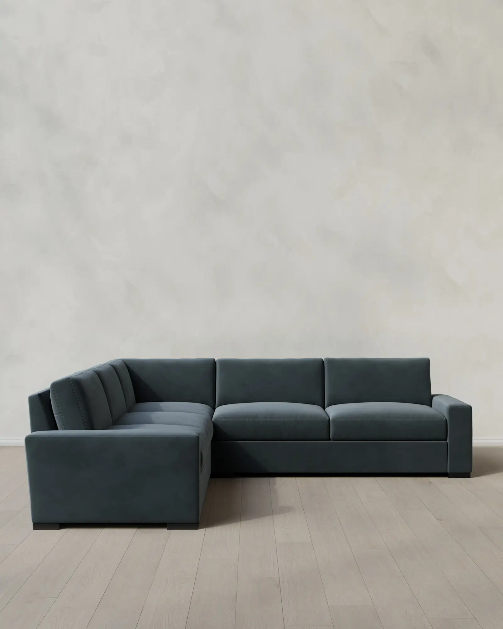 Stillman Performance Velvet L Sectional | Quince
