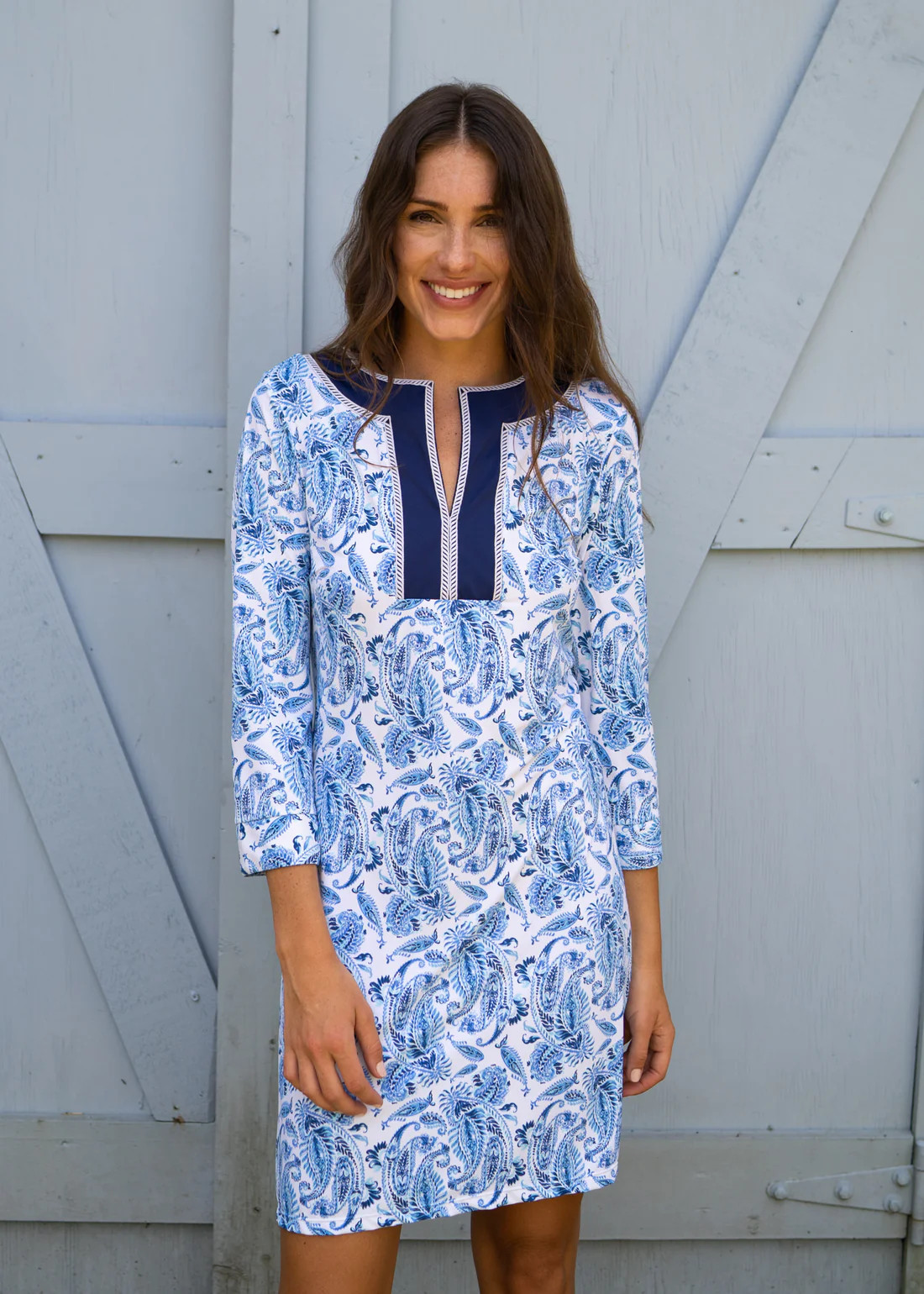 Charleston Embroidered Tunic Dress | Cabana Life