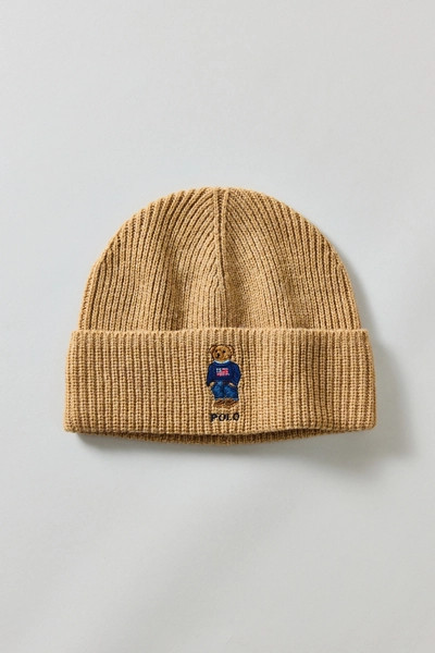Polo Ralph Lauren Flag Bear Solid Beanie | Urban Outfitters (US and RoW)