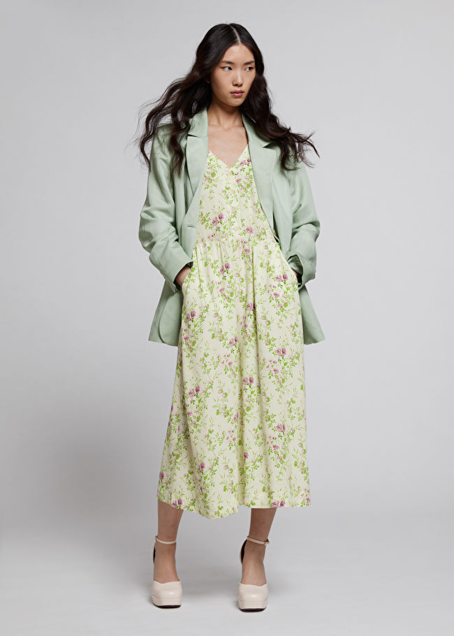Flutter Sleeve Midi Dress | & Other Stories US
