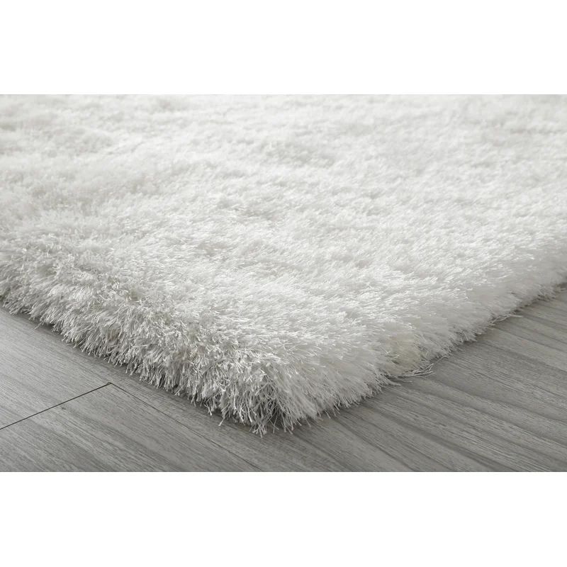 Sherborne Handmade Shag Area Rug in White | Wayfair North America