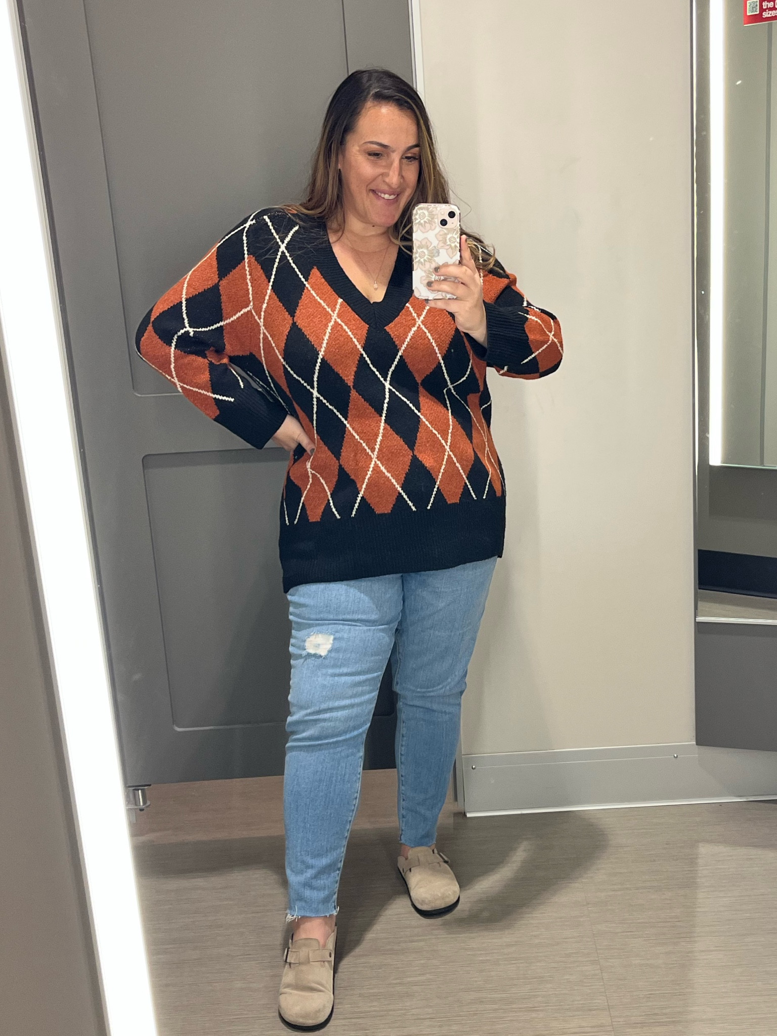 New argyle target sweater! This one is so soft and great quality. Would look amazing with leggings! I’m in an XL. 

#LTKsalealert #LTKunder50 #LTKcurves