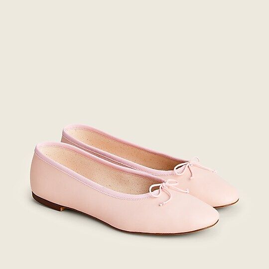 Zoe ballet flats in leather | J.Crew US