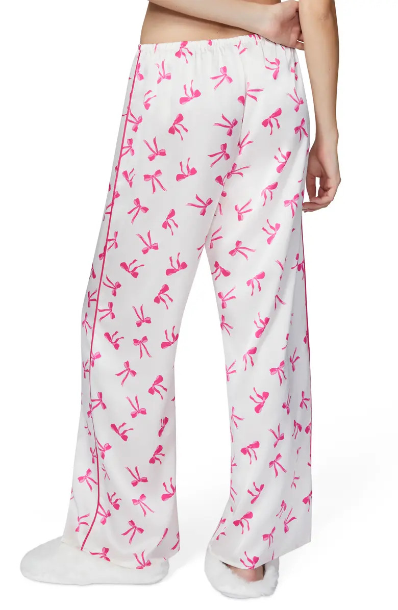 Florence by Mills Bow Satin Pants | Nordstrom | Nordstrom
