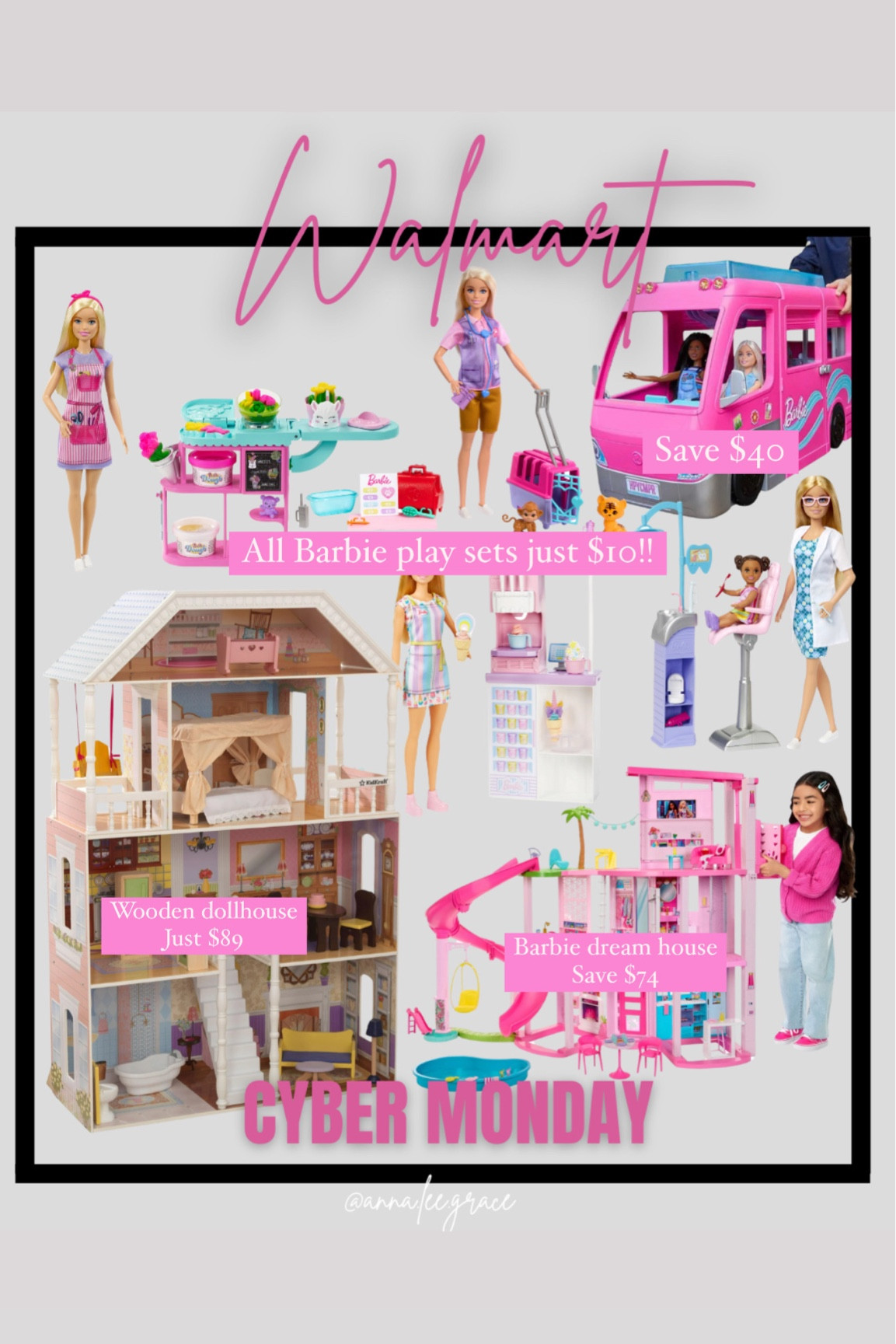 Barbie playsets are all $10 right now right! Barbie dream house - save $75!!! 

#LTKGiftGuide #LTKCyberWeek #LTKHoliday