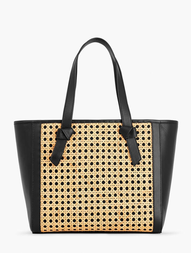 Caning Knot Woven Tote | Talbots