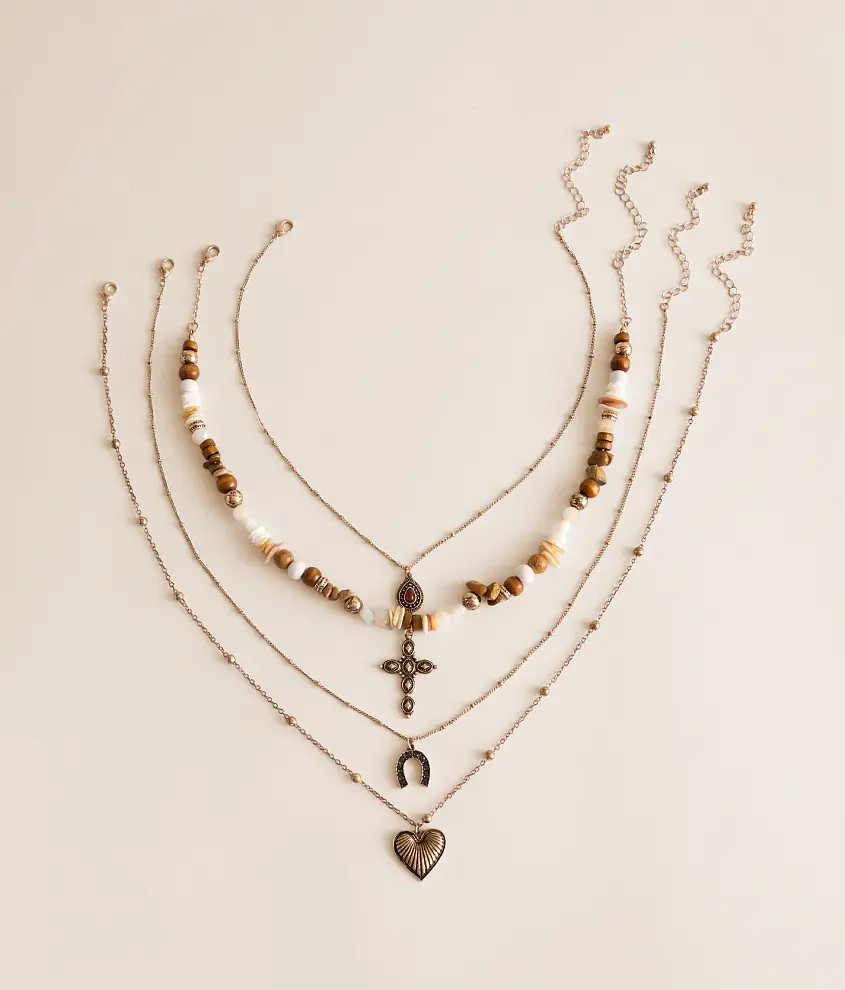4 Pack Western Necklace Set | Buckle