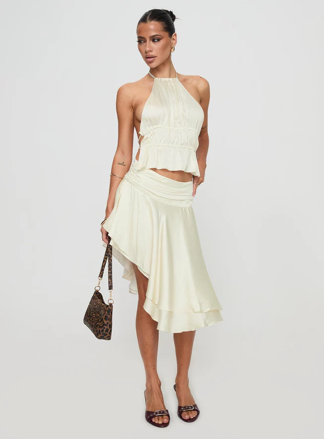 Legacy Midi Skirt Ivory | Princess Polly AU