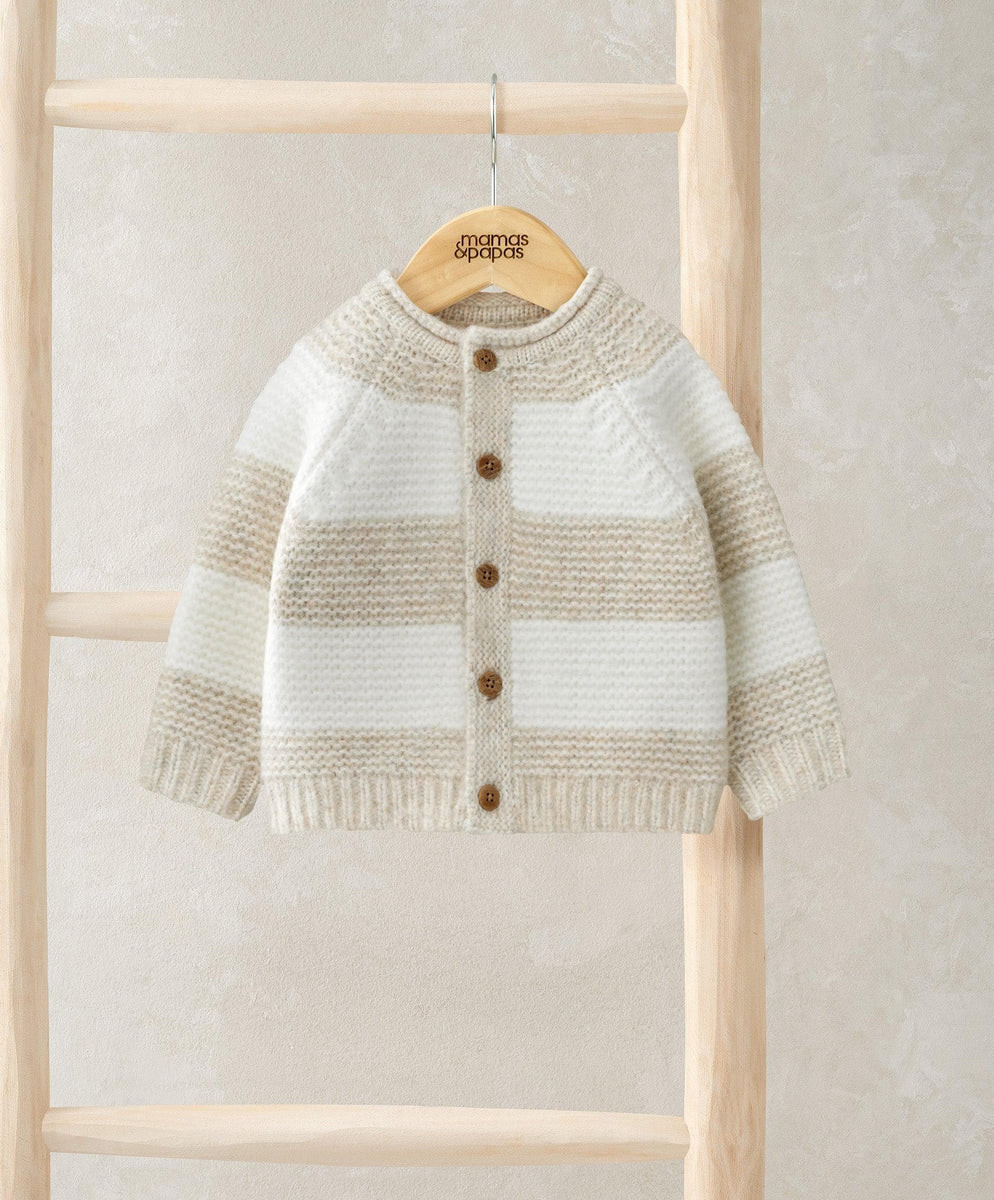 Stripe Cardigan - Cream | Mamas & Papas