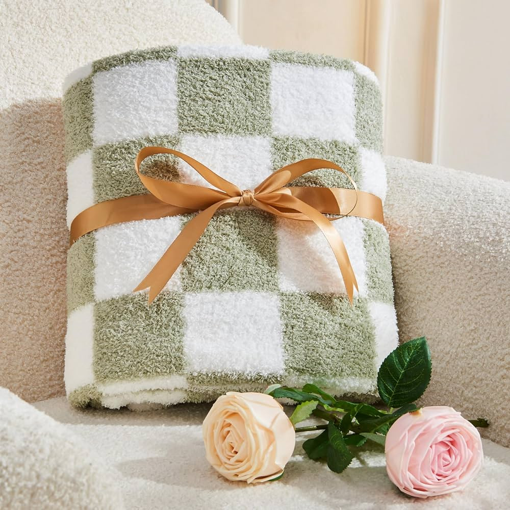 BEDELITE Checkered Blanket - Reversible Soft Cozy Fuzzy Blanket, 350GSM Warm Fluffy Throw Blanket... | Amazon (US)