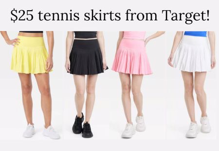 $25 tennis skirts from target! 
.
Target finds athleisure golf outfit tennis outfit 

#LTKstyletip #LTKSeasonal #LTKfindsunder50