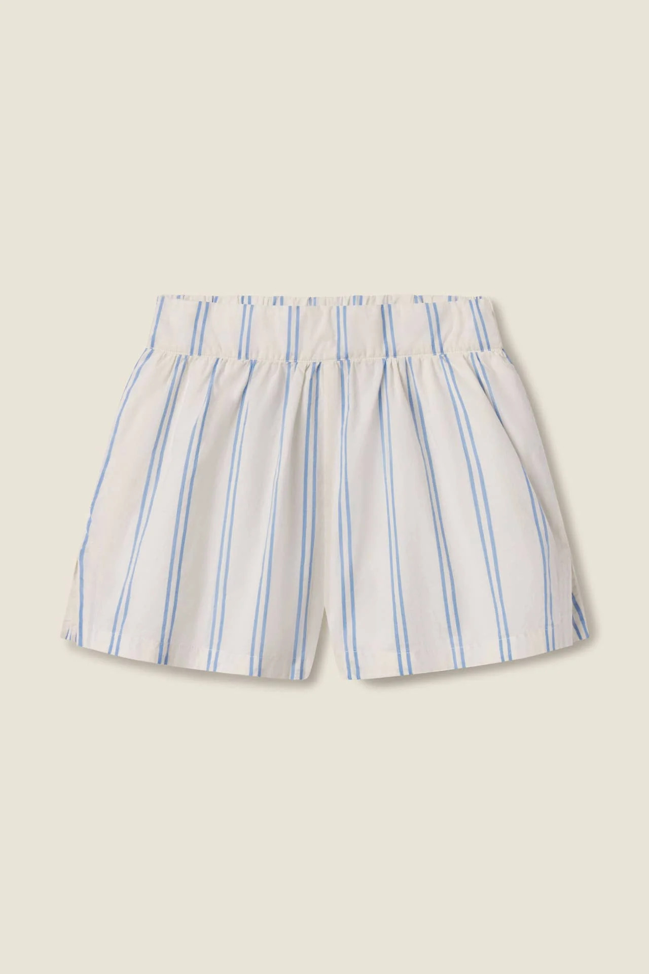 Rhea Short Cerulean Stripe | TROVATA
