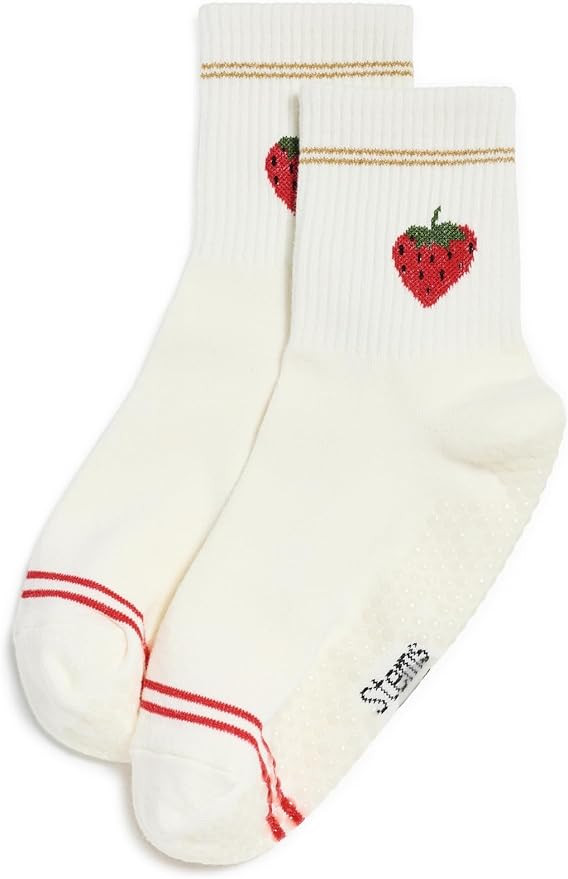 STEMS Women's Strawberry Grip Crew Socks | Amazon (US)