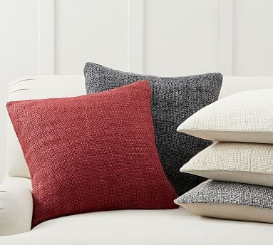 Faye Linen Textured Pillow Covers | Pottery Barn (US)