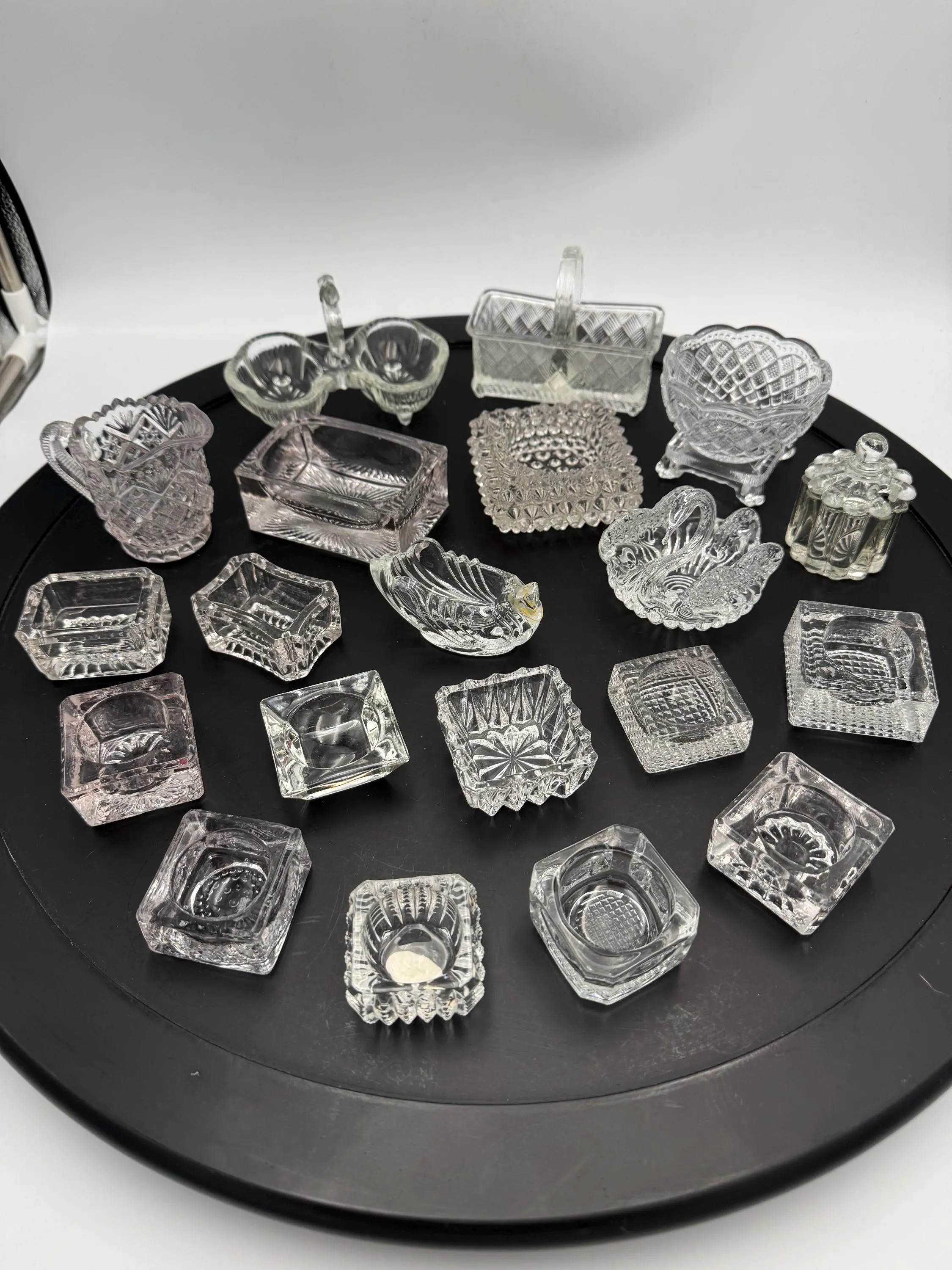 Vintage Choice of Crystal Salt Cellars Salt Dips - Cut Glass - Variety of Sizes and Shapes - Some Damage - Read Entire Description | Etsy (Global)