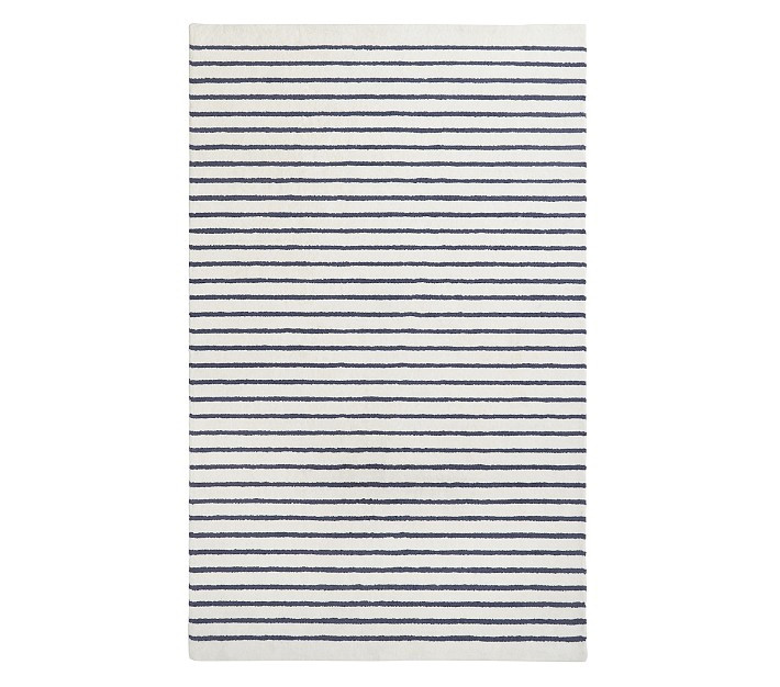 Performance Mini Stripe Rug | Pottery Barn Kids