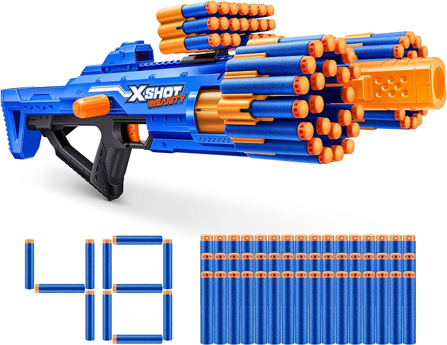 X-Shot Insanity Bezerko by ZURU with 48 Darts, Air Pocket Technology Darts and Dart Storage, Outd... | Amazon (US)