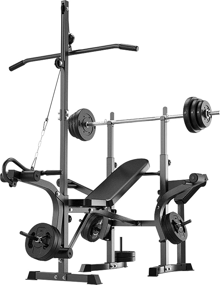 Rigel 600lbs 6 in 1 Adjustable Olympic Weight Bench Set with Leg Extension and Leg Curl Multi-Fun... | Amazon (US)