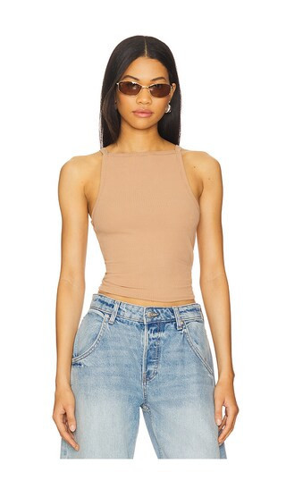 Free People x We The Free Mia Tank in Brown. - size L | Revolve Clothing (Global)