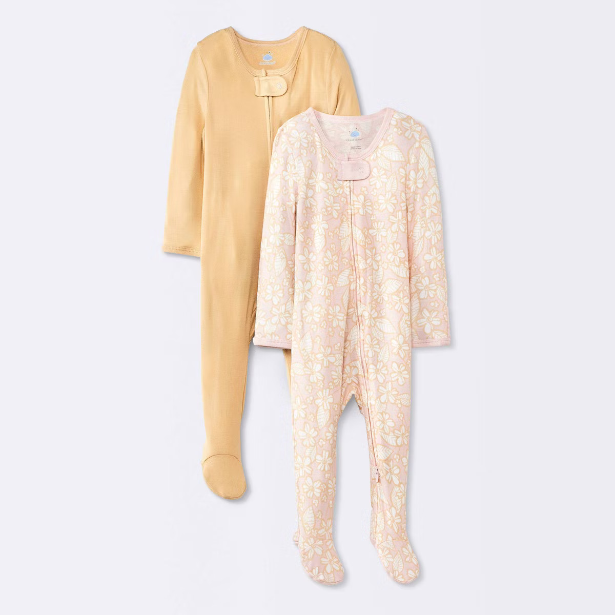 Baby Girls' 2pk Modal Blend Sleep N' Play - Cloud Island™ Yellow | Target