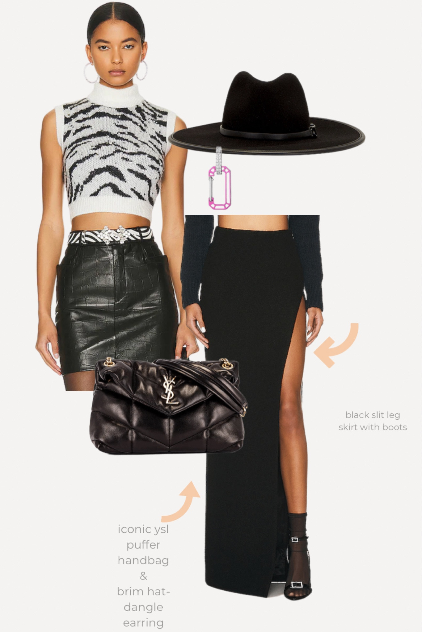 Bohemian casual chic street wear, boots skirt top, ysl handbag - jewelry 

#LTKstyletip #LTKCyberweek #LTKitbag