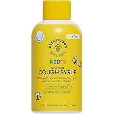 Beekeeper's Naturals Propolis Honey Cough Syrup Daytime for Kids Immune Support with Elderberry, ... | Amazon (US)