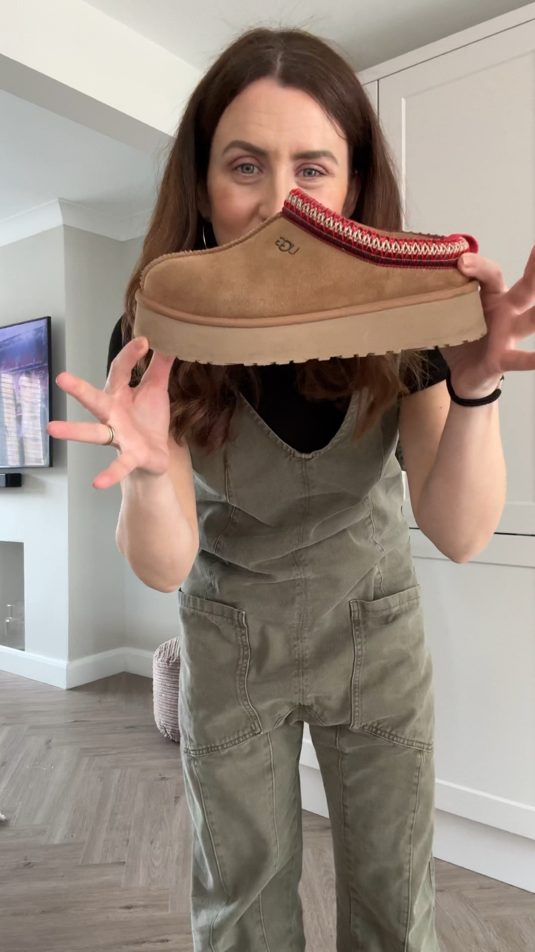 Dungarees overall UGG TAZZ platforms outfit 

#LTKover40 #LTKbeauty #LTKstyletip