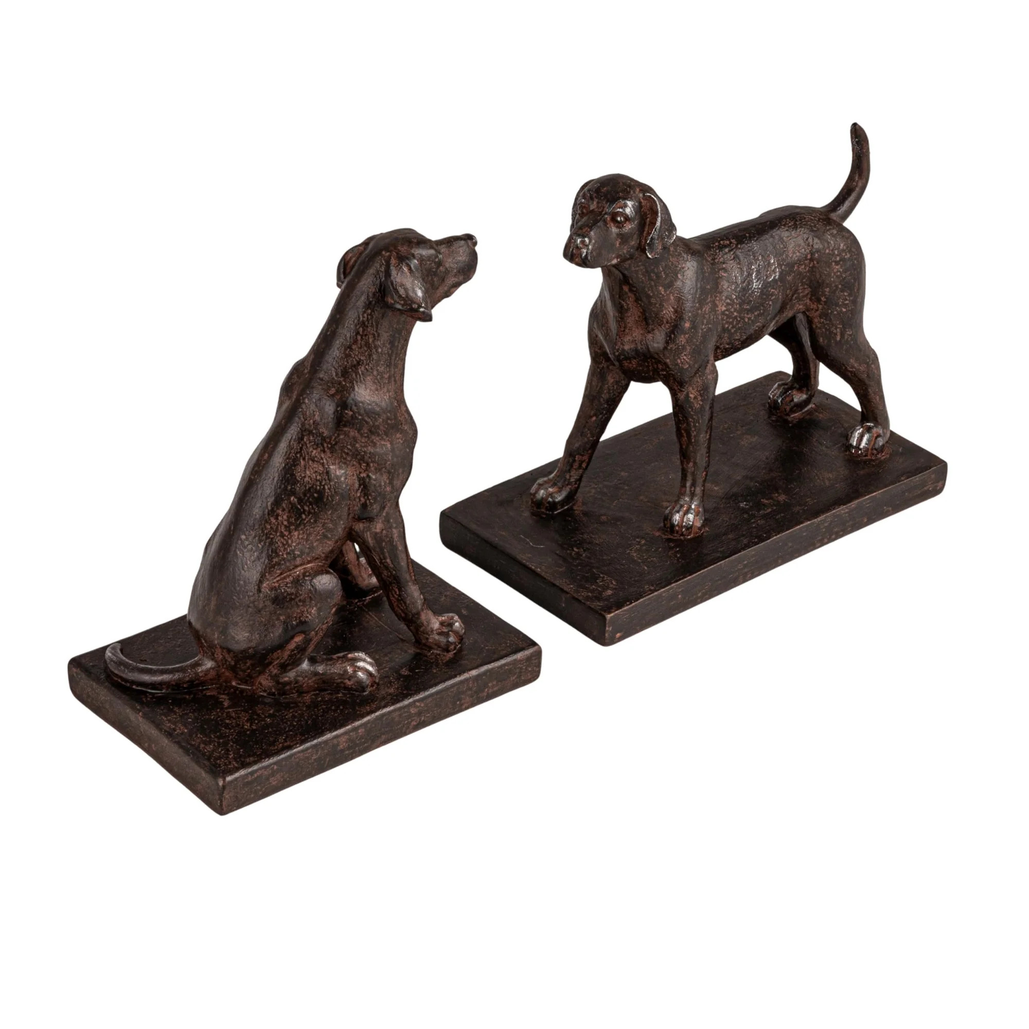 Creative Co-Op 2-Piece Resin Dog Bookends, Black | Walmart (CA)