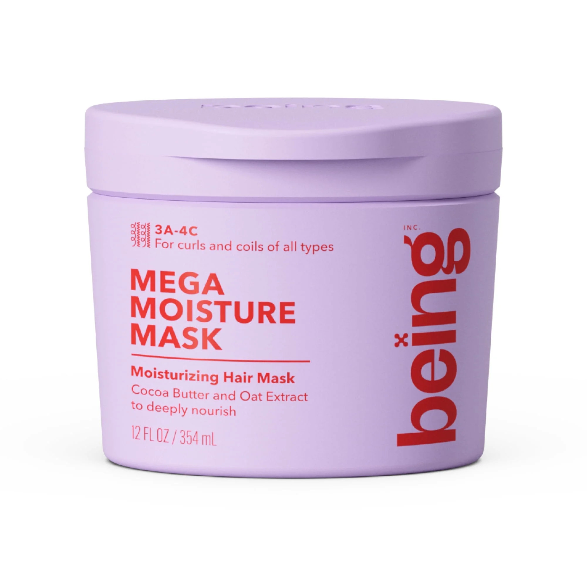 Being MEGA MOISTURE Hair Mask with Cocoa Butter and Oat Extract, 12 fl oz | Walmart (US)