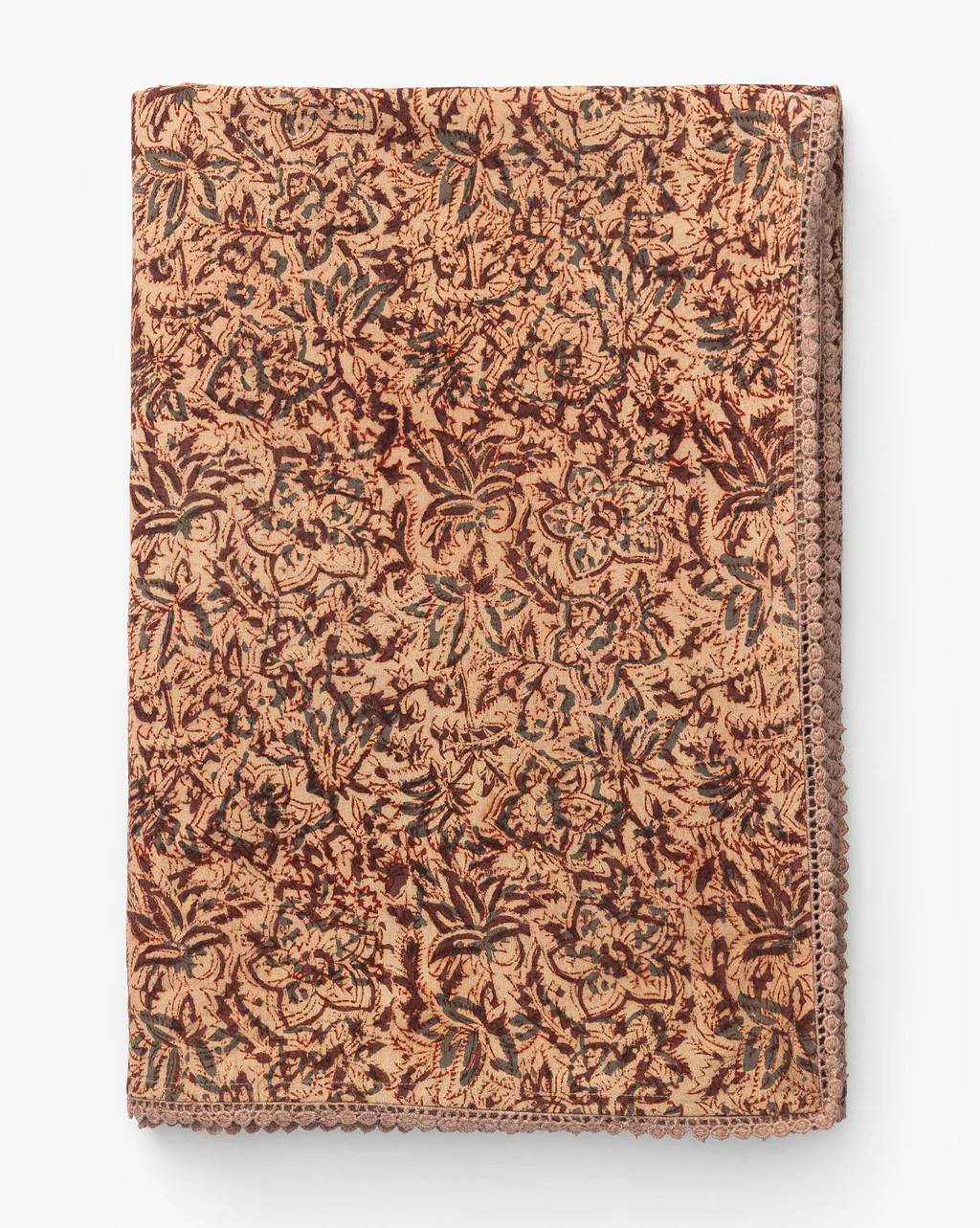 Anarkali Block Print Floral Tablecloth | McGee & Co. (US)