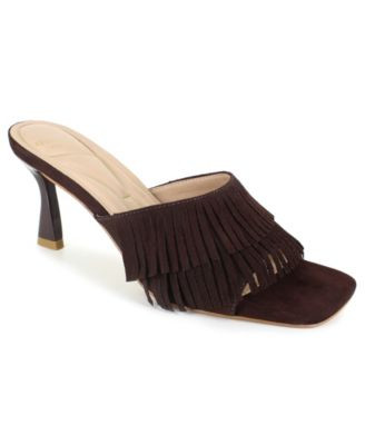 Kenneth Cole New York Women's Darby Fringe Slip On Dress Sandals - Macy's | Macy's